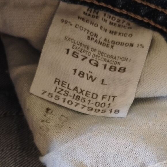 Riders by Lee Denim Jeans - Size: 18W    (1108) - Picture 4 of 7